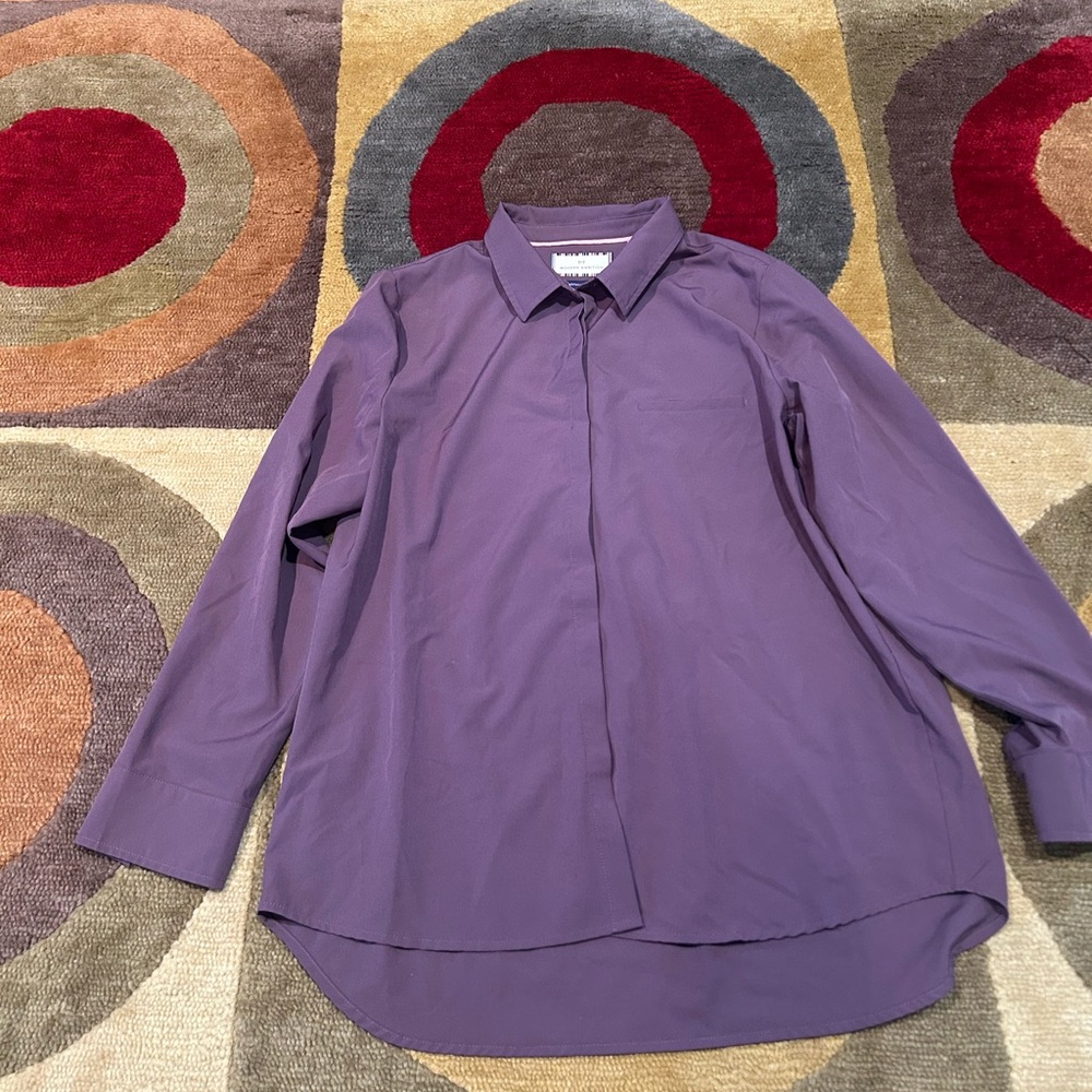 Modern Ambition Purple Button Down Dress Shirt Men’s Size Medium